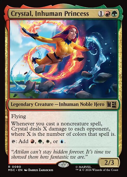 Crystal, Inhuman Princess card image