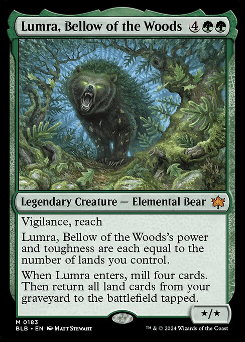 Lumra, Bellow of the Woods card image