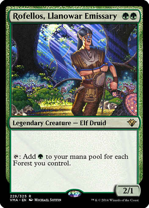 Rofellos, Llanowar Emissary card image