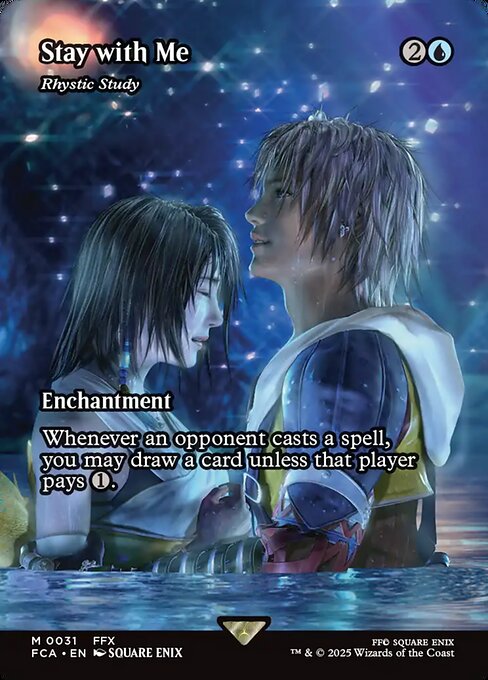 Full-art Final Fantasy Rhystic Study card